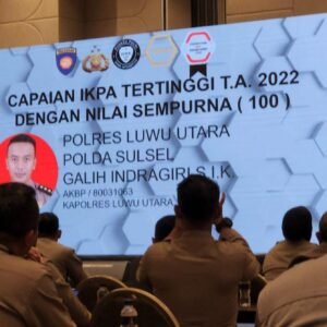 Polres Luwu Utara Raih Penghargaan IKPA Terbaik Lingkup Polri