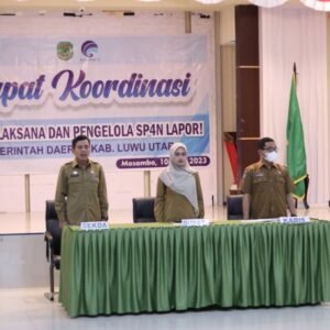 Diskominfo-SP Lutra Gelar Rakor PPID dan SP4N LAPOR!, Diikuti Hingga 150 Peserta
