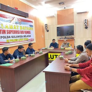 Tim Bidang Humas Polda Sulsel Adakan Supervisi di Polres Lutra
