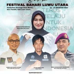 Siap Meriahkan HUT RI Ke-78 Tahun, KONI dan POSSI Gelar Festival Bahari Luwu Utara