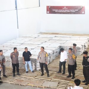 Pastikan Keamanan Menjelang Pemilu, Kapolres Luwu Utara Pantau Gudang Logistik KPU