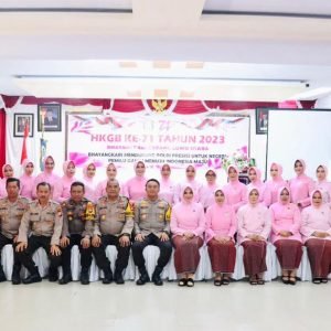 Bhayangkari Cabang Luwu Utara Gelar Acara Syukuran HKGB Ke-71