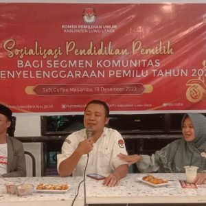 Laksanakan Sosialisasi Pendidikan Pemilih Segmen Komunitas, Berikut Ulasan Komisioner KPU Luwu Utara