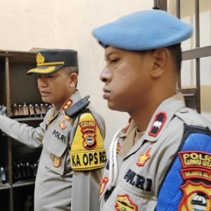 Hari Pertama Kerja, Kapolres Luwu Utara, AKBP Muhammad Husni Ramli Cek Rutan