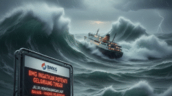 BMKG Ingatkan Potensi Gelombang Tinggi di Jalur Penyeberangan Laut