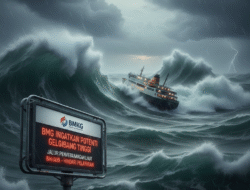 BMKG Ingatkan Potensi Gelombang Tinggi di Jalur Penyeberangan Laut